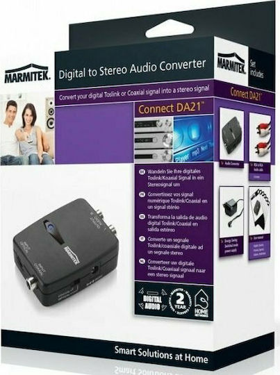 Marmitek DA21 Μετατροπέας Coaxial / Toslink female σε RCA 2x female 1τμχ