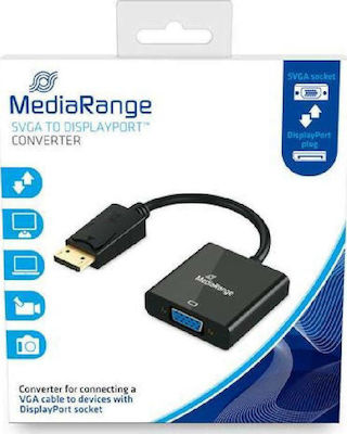 MediaRange Convertor VGA feminin în DisplayPort masculin (MRCS173)