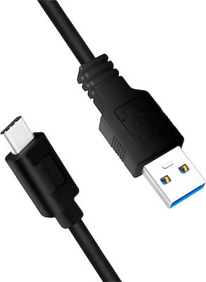 LogiLink USB 3.2 Cable USB-C male - USB-A male Black 1m (CU0168)