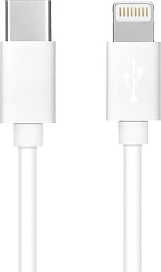 Forcell C291 Braided USB-C to Lightning Cable 20W Λευκό 1m