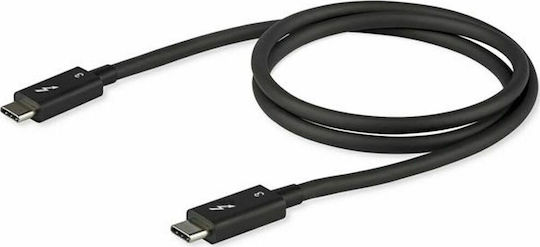 StarTech Thunderbolt 3 Cable Μαύρο 0.8m (TBLT34MM80CM)