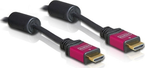 DeLock HDMI 1.4 Hochgeschwindigkeits 1080p 120Hz Kabel HDMI-Stecker - HDMI-Stecker 2m Rotes