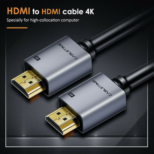 Cabletime AV566 HDMI 2.0 Premium High Speed 4K 60Hz HDR Cable HDMI Male - HDMI Male 3m Black