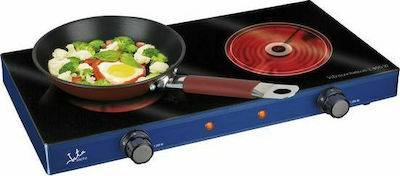 Jata V142 Ceramic Countertop Double Burner Blue