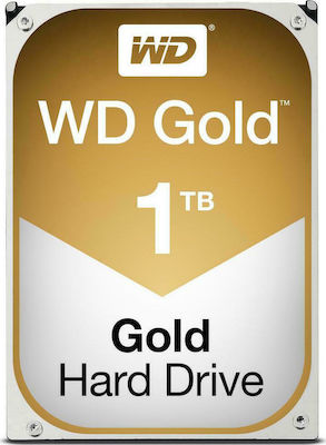 Western Digital Gold Datacenter 1TB HDD Σκληρός Δίσκος 3.5" SATA III 7200rpm με 128MB Cache για NAS / Server