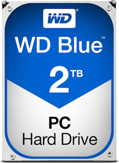 Western Digital Blue 2TB HDD Hard Drive 3.5" SATA III 5400rpm with 256MB Cache for Desktop WD20EZAZ