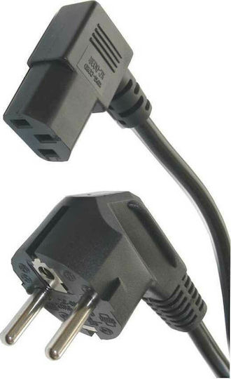 Powertech Schuko - IEC C13 Cable 1.5m Μαύρο CAB-P003