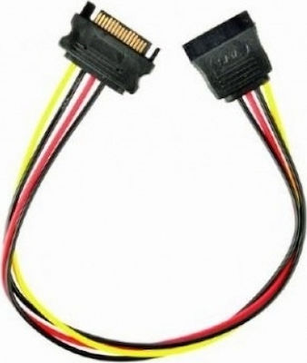 Cablexpert 15 Pin Sata male - 15 Pin Sata female Cable 0,3m (CC-SATAMF-01)