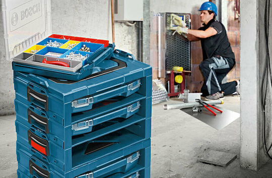 Bosch i-Boxx 53 Werkzeugkoffer-Organisator 12 Positionen mit abnehmbaren Boxen Mehrfarbig 35.7x31.6x5.3cm
