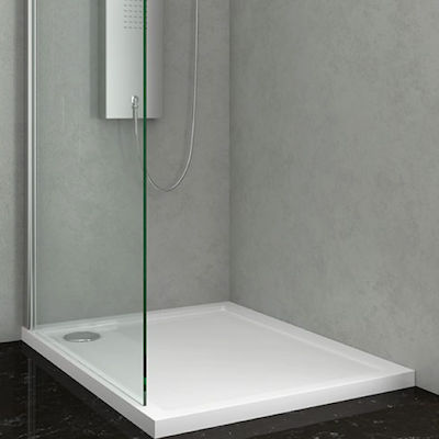 Karag Rectangular Acrylic Shower White New Flat 16 80x160x5.5cm