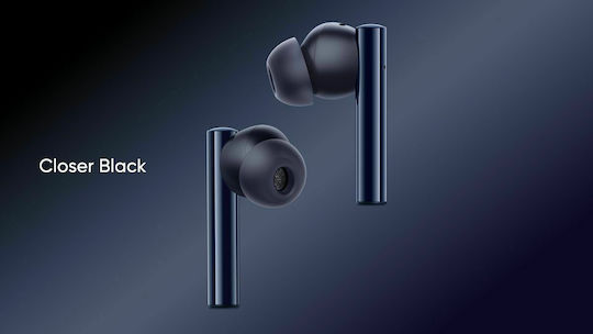 Realme Buds Air 2 Bluetooth-Freisprecheinrichtung Kopfhörer mit Schweißresistenz und Ladeetui Schwarz