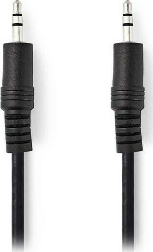 Nedis 3,5mm Klinkenkabel Male - 3,5mm Klinkenstecker Typ 3,5 mm Schwarz 0,5m