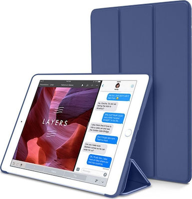 Smart Flip Cover Δερματίνης Navy (iPad 2019/2020/2021 10.2'')