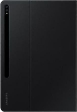 Samsung Flip Cover Δερματίνης Μαύρο (Galaxy Tab S7+)