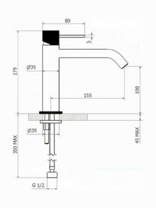 Teorema Lab Mischung Waschtischarmatur