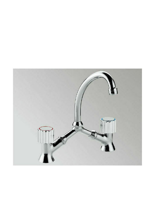 Teorema Rubino Sink Faucet Silver