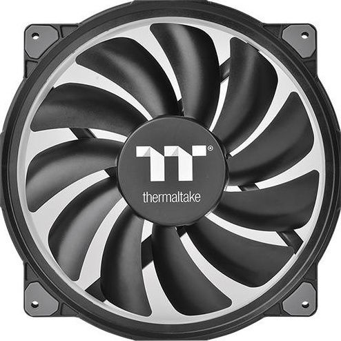 Thermaltake Riing Plus 20 Gehäuselüfter TT Premium Gehäuselüfter 200mm (1000rpm / 117,96cfm) mit RGB-Beleuchtung und Verbindung 4-Pin PWM