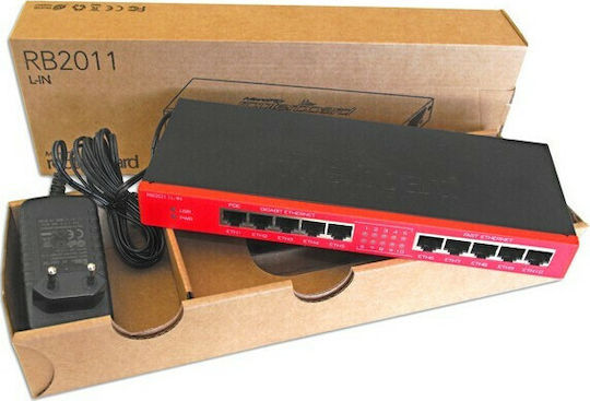 MikroTik RB2011iLS-IN Router με 10 Θύρες Gigabit