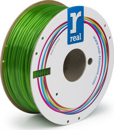 Real Filament PETG 3D Принтер Филамент 2.85мм Полупрозрачен Зелен 1кг 1бр Макарa
