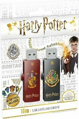 Emtec M730 Harry Potter Gryffindor & Hogwarts 16GB USB 2.0 Stick Multicolor