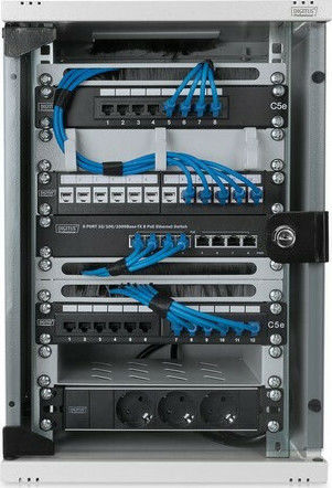 Digitus Wall Mounted Rack Cabinet 9U 30x30x30cm White DN-10-09U