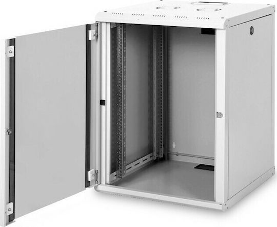Digitus Unique Επιτοίχια Καμπίνα Rack 16U 60x60x82cm Μαύρο 16U-6/6-SW