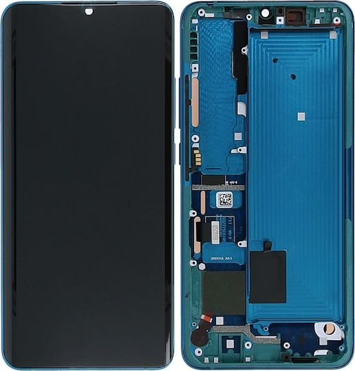 Xiaomi Οθόνη mit Touch-Mechanismus und Rahmen für Mi Note 10 (Grün)