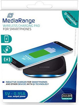 MediaRange Ασύρματος Φορτιστής (Qi Pad) Μαύρος (MRMA110)