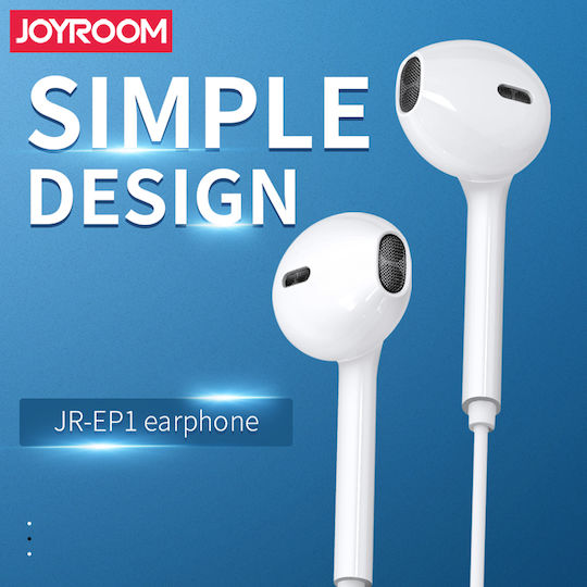 Joyroom JR-EP1 Earbuds Handsfree with 3.5mm Connector White