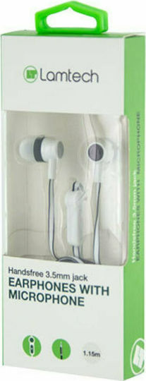 Lamtech LAM021356 In-ear Handsfree with 3.5mm Connector White