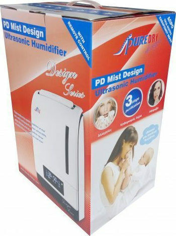 Puredry PD Mist Design Υγραντήρας / Ιονιστής Υπερήχων 35W για Χώρους 40m²