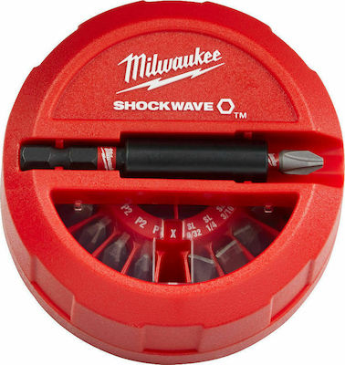 Milwaukee Shockwave Impact Duty Set 15 Screwdriver Bits