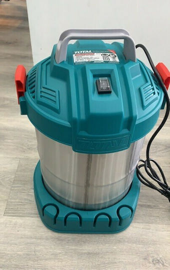 Total Staubsauger Flüssigkeiten / Feststoffe 800W mit Edelstahl Behälter 12Es