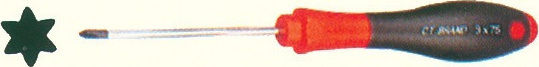 CT Brand Κατσαβίδι Torx με Μέγεθος Μύτης T7