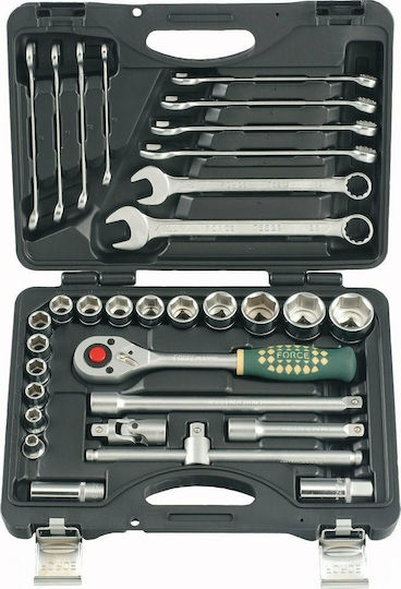 Force Set de chei tubulare și clichet 1\2" 32buc