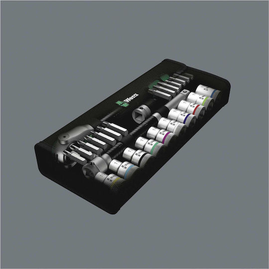 Wera 8100 SC Ратчетни и гнездови гарнитури 1\2" 28бр