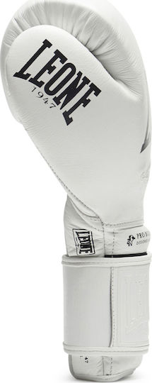 Leone The Greatest Boxing Gloves made of Synthetic Leather for Bag White