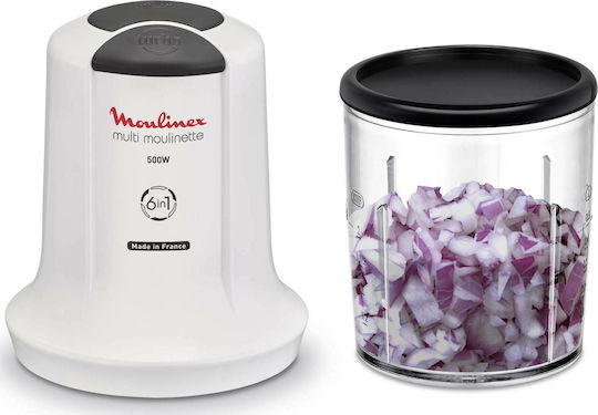 Moulinex Multi Moulinette Mini Chopper 500W mit Behälter 500ml Weiß