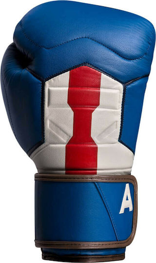 Hayabusa Captain America Боксови ръкавици Кожени за състезание Многоцветни