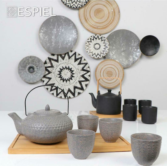 Espiel Декоративен Геометричен Елемент Сив/Естествен от Метал 50.2x7x68.6см