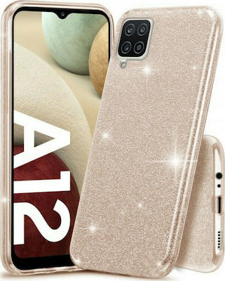 Forcell Shining Back Cover Σιλικόνης Χρυσό (Galaxy A12)