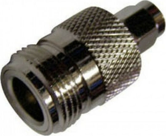 Ultimax V7824 Μετατροπέας SMA male σε N-Connector female Ασημί 1τμχ