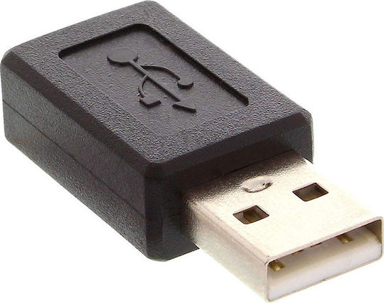 Powertech Μετατροπέας micro USB male σε mini USB female (CAB-U112)
