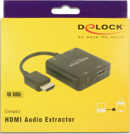 DeLock Convertor HDMI Masculin În 3.5mm HDMI Toslink Feminin 1 Bucată 63276