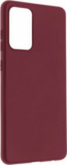 Senso Soft Touch Back Cover Σιλικόνης Μπορντό (Galaxy A72)