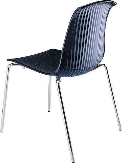 Allegra Καρέκλα Κουζίνας από Πολυπροπυλένιο Black 50x54x84εκ.