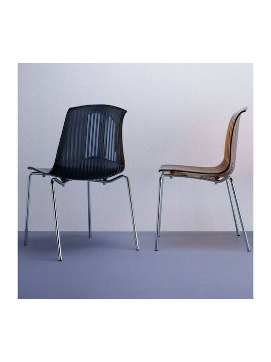 Allegra Kitchen Polypropylene Chair Black 50x54x84cm