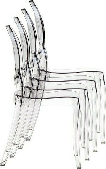 Elizabeth Kitchen Polypropylene Chair Clear 47x50x90cm