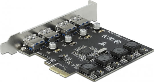 DeLock Κάρτα PCIe σε 4 θύρες USB 3.2