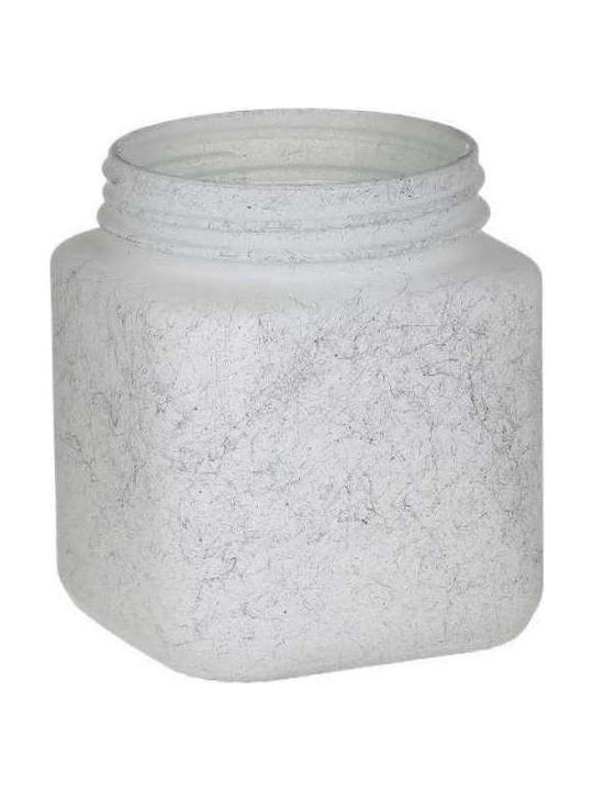 Click Vase General Use with Lid Glass In White Colour 1000ml 1pcs